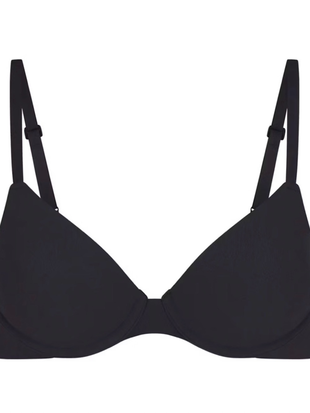 NWT SKIMS Fits Everybody T-Shirt Bra - Onyx 36B